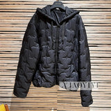 Louis Vuitton LV Down Jacket Men's down Jacket New Logo Quilted Hoodie with Drawstrings Coat European1AFA71