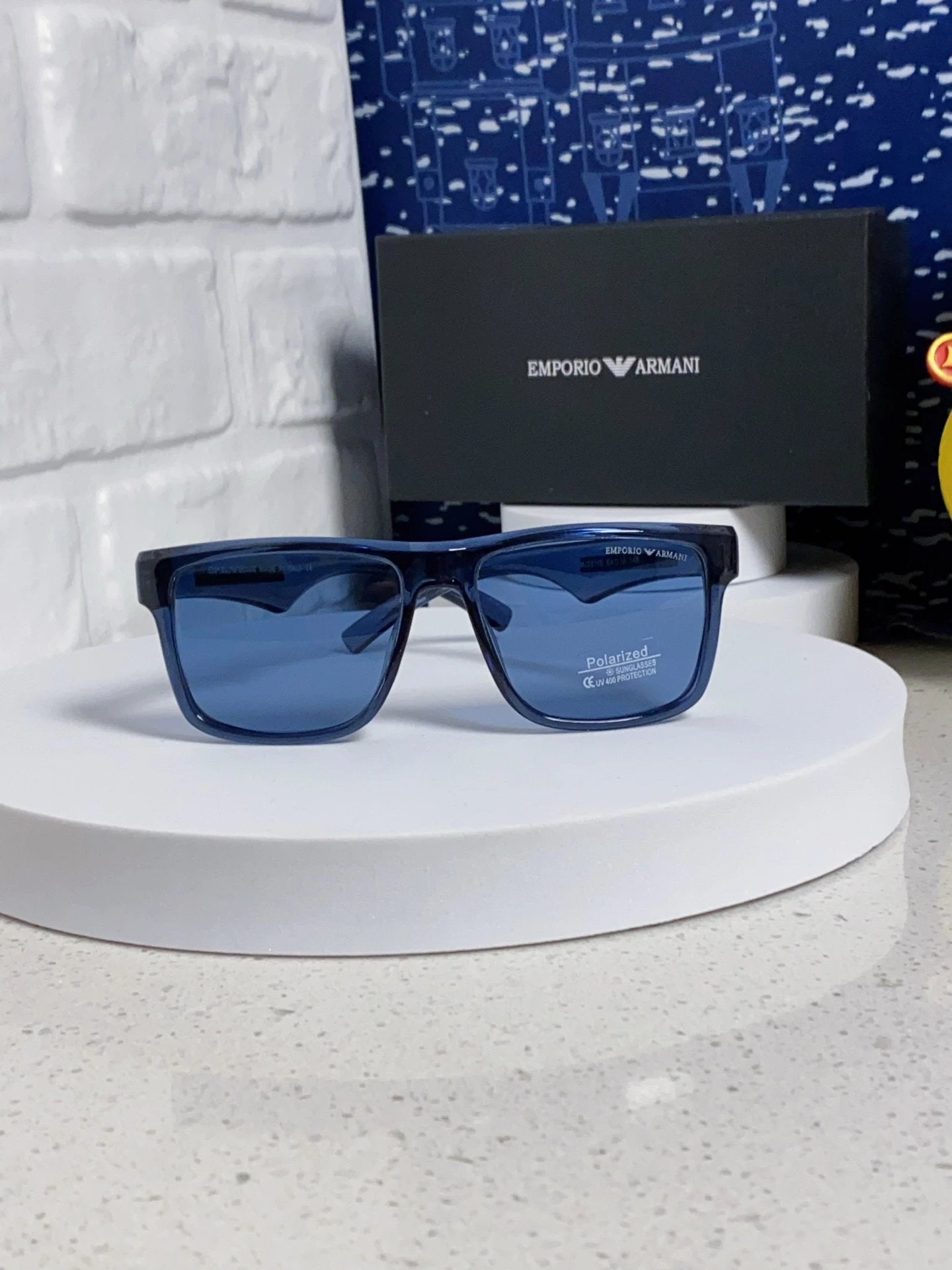 Armani Sunglasses Retro Design Style Sunglasses Slim without Degrees Sun Protection UV Men Lady Couple Same Style Driving Seaside Fishing25ss New Sports Casual Versatile