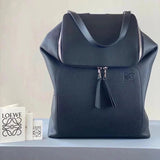 LOEWE Backpack Top version 【Premium Version Original Leather】Backpack Huang Zitao Same Style Goyabackpack Series LOEWE New Schoolbag Backpack Men's and Women's Casual Travel Backpack Color Matching Calfskin Material Goya Backpack