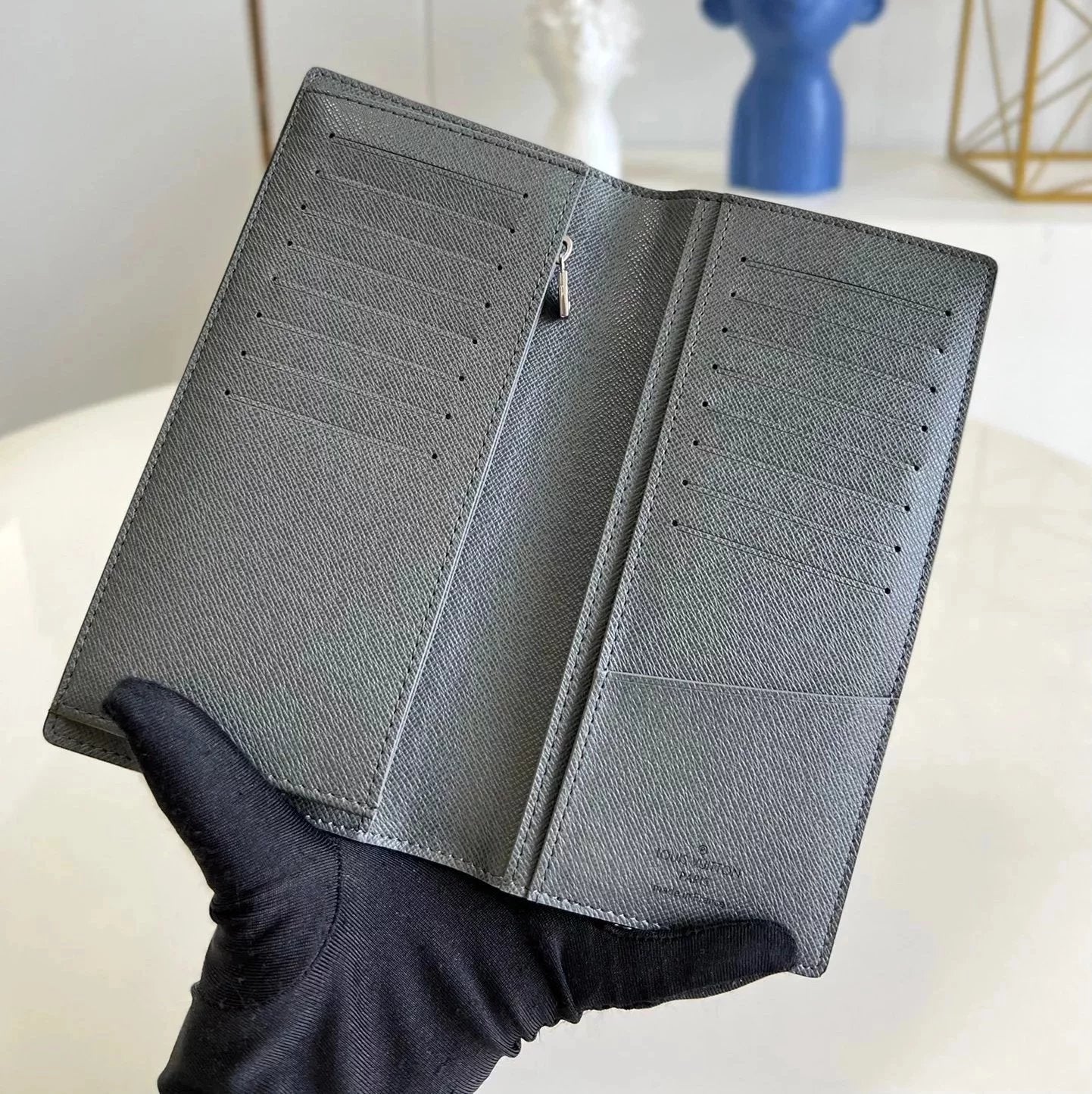 Louis Vuitton LV Wallets/Clutches Top version M30841Gray Book ZippyVertical Wallet【M30842Gray】This Paragraph Brazza The Suit Wallet Men's Wallet Card Holder Short Wallet Wallet Pocket Clip Clutch Mobile Phone Bag Zipper Wallet Handbag