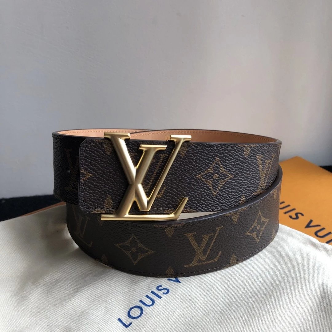 Louis Vuitton LV Belt Top version 【Counter Quality】The Most New Belt4.0cm Men's Belt Pin Buckle Men's Leather Belt with Classic Presbyopic Checkered Belt with Genuine Goods Packaging No Problem in and out of the Counter Versatile Casual Fashion Formal Wea