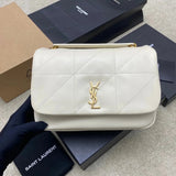 YSL Women's Bag Top version 【Super Original】Sunkeen Autumn and Winter New JAMIE Bag4.3Large Tote Bag Sheepskin Patent Leather Large Capacity Shopping Bag Backpack Men's and Women's Bags Extra Large Size Hobo Bag Small Size Jamie Messenger Bag Leisure Bag