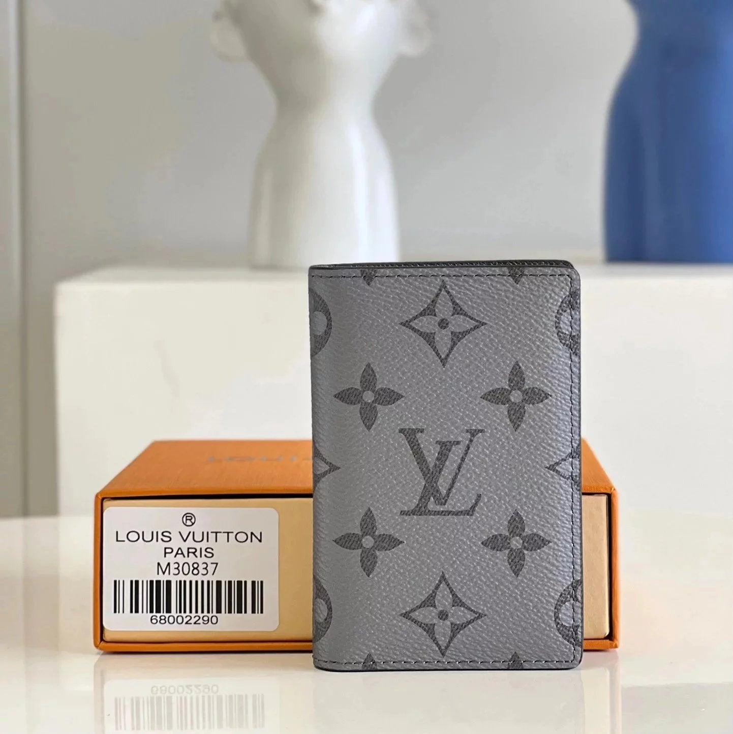 Louis Vuitton LV Wallets/Clutches Top version M30841Gray Book ZippyVertical Wallet【M30842Gray】This Paragraph Brazza The Suit Wallet Men's Wallet Card Holder Short Wallet Wallet Pocket Clip Clutch Mobile Phone Bag Zipper Wallet Handbag