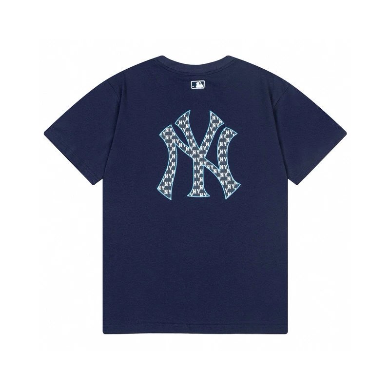 MLB T-shirt Top Version Counter Same Style Pure Cotton Summer Men's and Women's Same Fashion Loose All-Matching2024New Short Sleeve T T-shirt