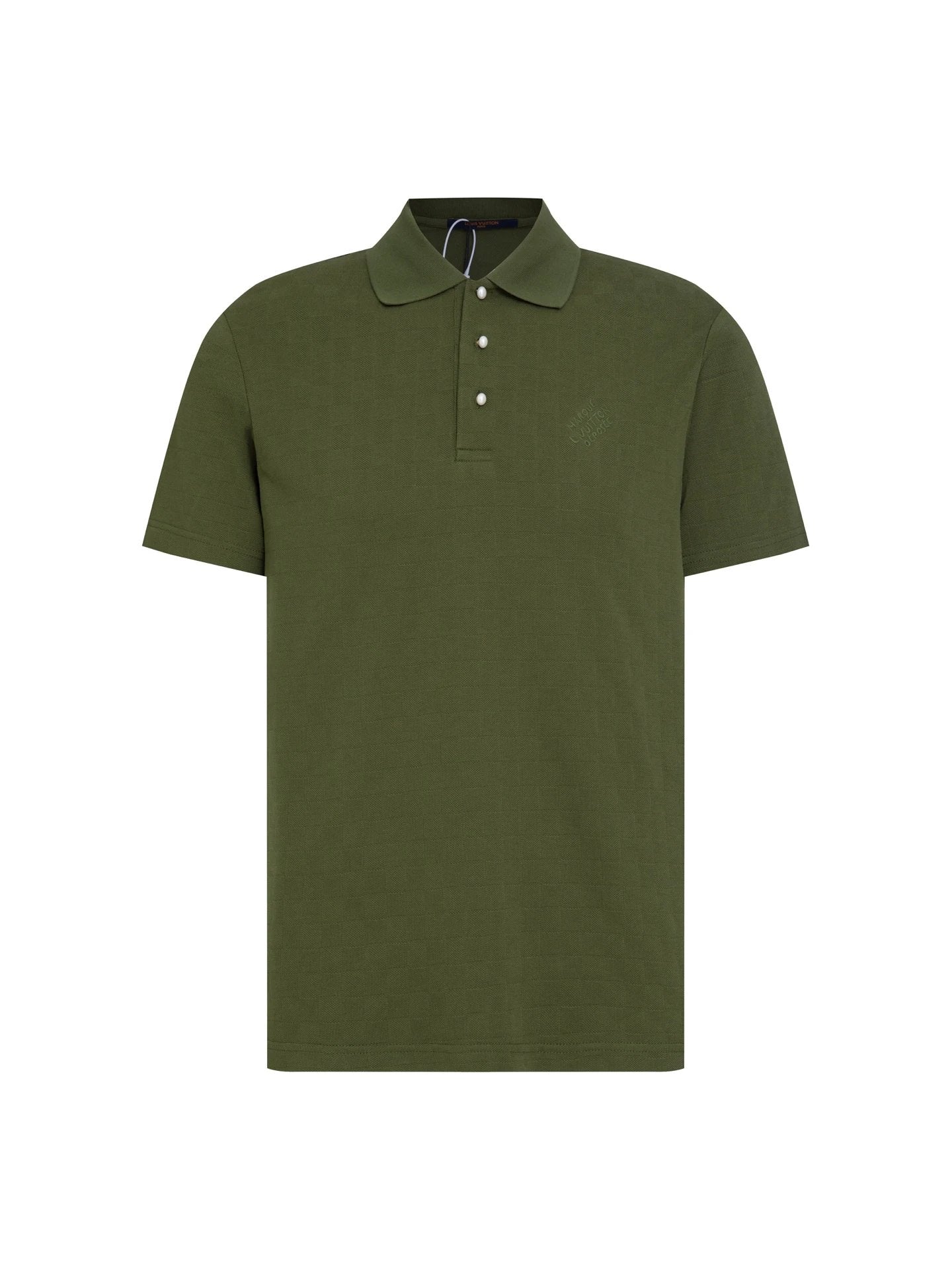 Louis Vuitton LV T-shirt Full-body checkerboard pattern with letters on the chest logo Embroidery POLO Shirt Lapel Short Sleeve25ss New Unisex Summer Short Sleeve OS Loose T Business Half Sleeve Shirt Plus Size T-Shirt