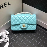 Chanel Women's Bag Top version 【Surrogate Shopping Version Genuine Goods Leather】l Classic CF Large Package mini20cm1116CF Fang Fat Flap Bag Original Sheepskin Women's Bag Chain Bag Crossbody Bag Caviar Cowhide CF20cm