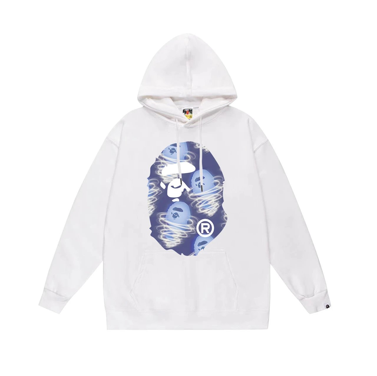 Bape Hoodie 2024Autumn and Winter New Japanese Fashion Brand Pullover plus Size Loose Hoodie Male and Female Couples Wear Teen Fashion Brand Sweater-CY