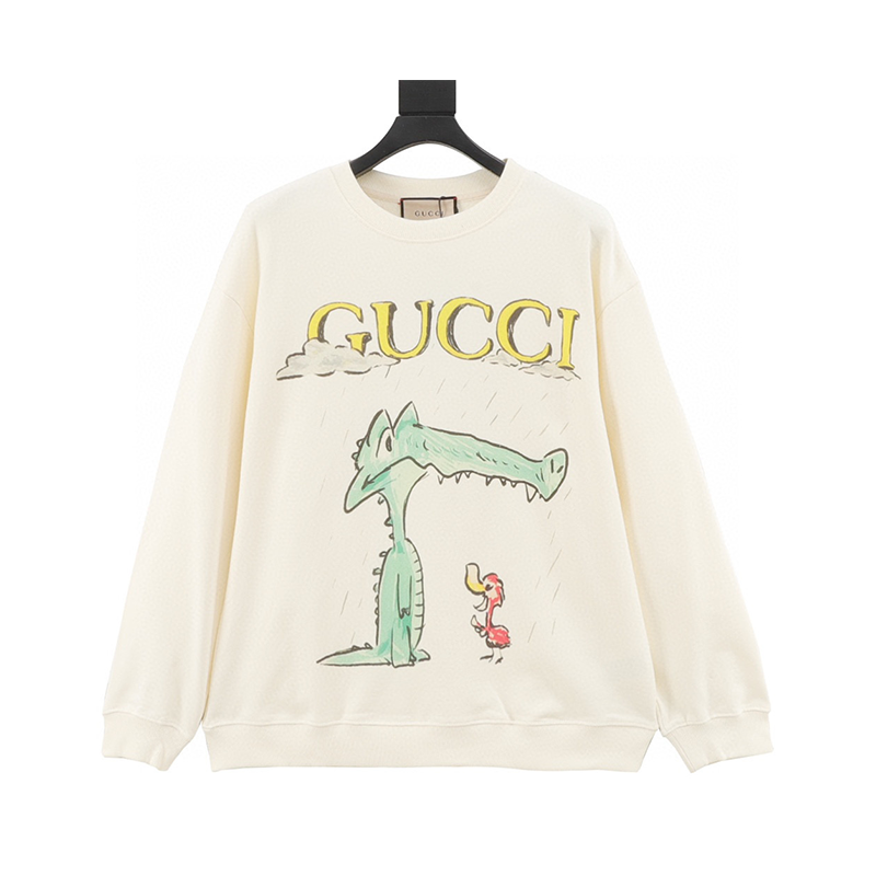 Gucci Hoodie Fun Cartoon Series Printed Crew Neck Sweatshirt Men and Women Same Style