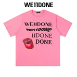 We11done T-shirt Top Spring and Summer New Large Letter Bullet Screen LOGO Simple Short Sleeve T T-shirt Loose Fashion Brand