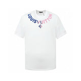 Louis Vuitton LV T-shirt Toothbrush Embroidery logo round Neck Short Sleeve25ss New Pure Cotton Unisex Style T T-shirt OS Loose Fit Base Shirt Short Sleeve T-Shirt Top