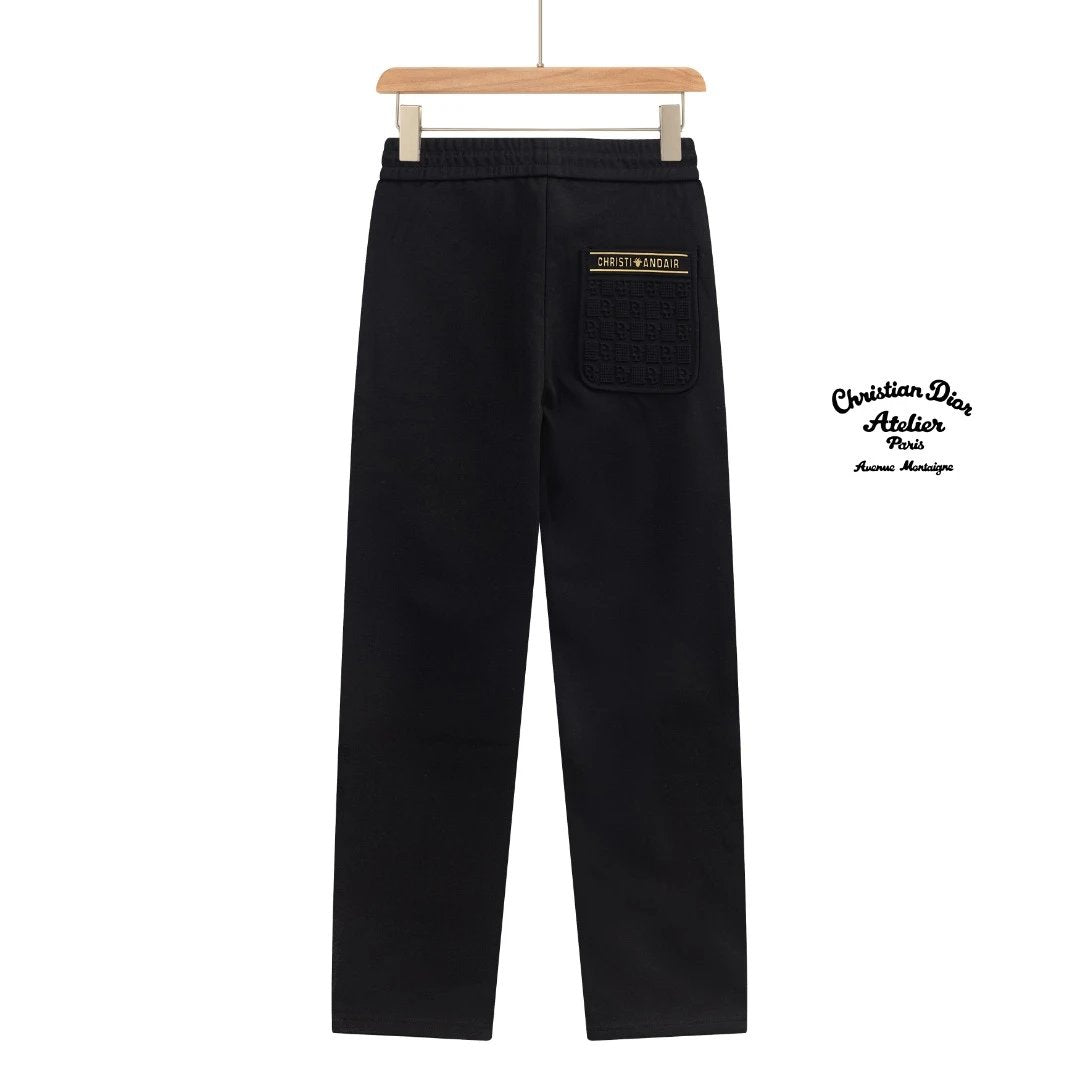 Dior Sweatpants Back Pocket Letter Embroidery logo Straight-leg Sweatpants25ss Spring Summer New Sports Casual Loose Unisex Versatile Plus Size Sweatpants