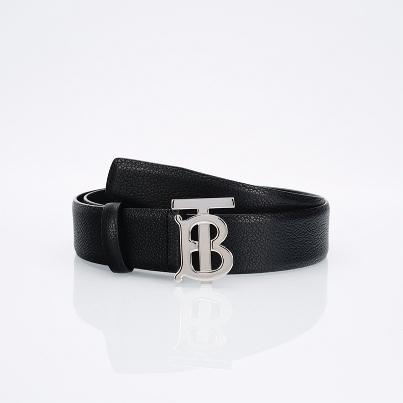 Burberry Belt【Super Soft Lychee Pattern】Same Style for Men and Women