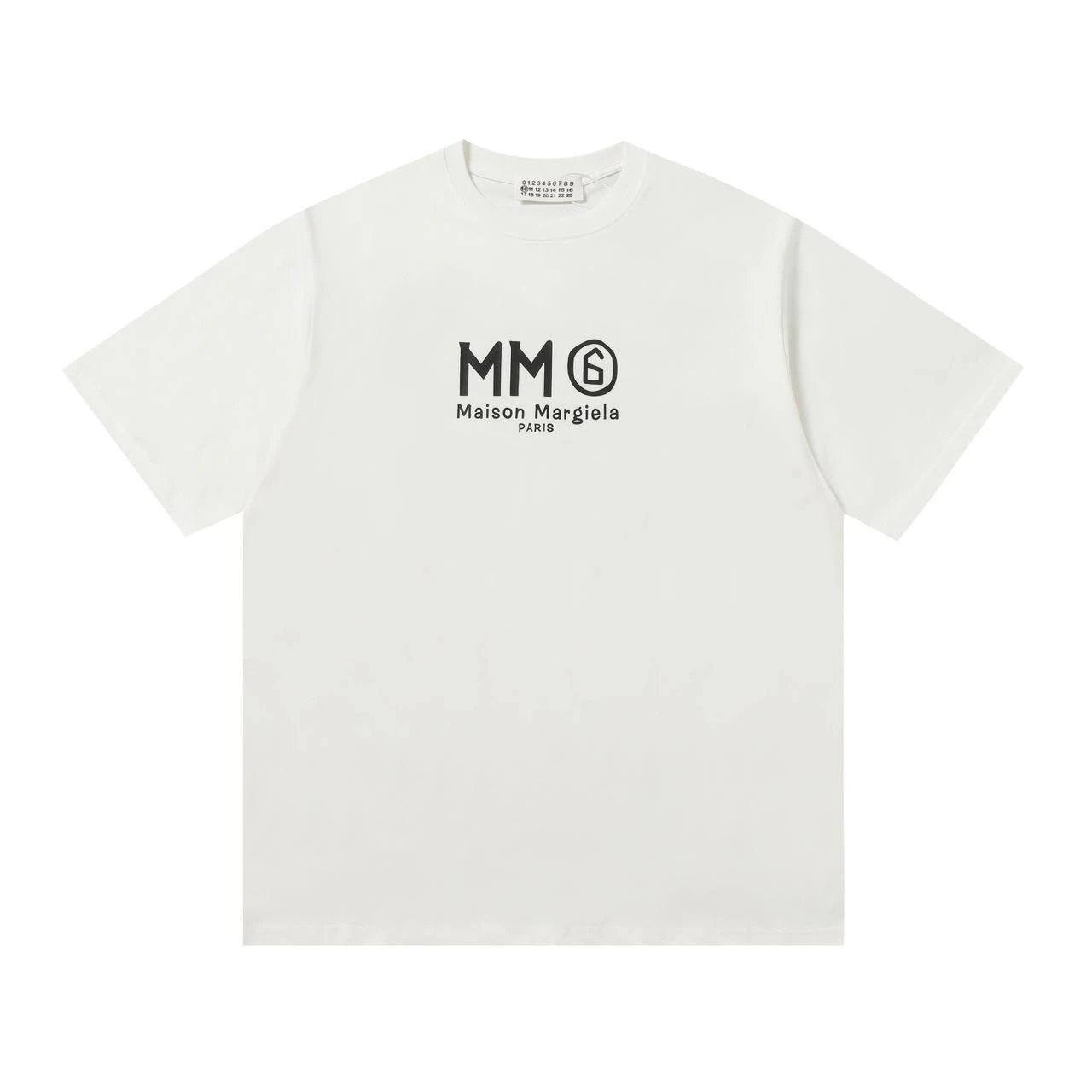 Maison Margiela T-shirt Digital Dot Matrix Printing Large logo round Neck Short Sleeve25ss New Pure Cotton Unisex Style T T-shirt OS Loose Fit Base Shirt G Home Top Half Sleeve T-Shirt