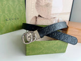 Gucci Belt Top version New Original Single Men's Belt Leather Belt Double g Belt Men's Fashion Casual Original Leather Gujia Belt GG3.5Home Pant Belt Male Gucci Gucci Men's Belt Ferragamo