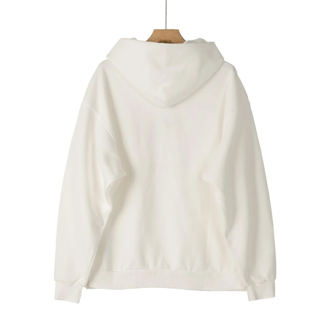 Balenciaga Hoodie Crown Wheat Shears Foam Printed Hooded Sweatshirt Jacket Unisex Sports Casual Loose Fit Versatile