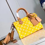 Louis Vuitton LV Women's Bag Top version 【Highest Quality】24New M24424This Paragraph SpeedyP9Bandoulière25Monogram Leather Handbags Deliver NATRICH Texture with Soft Cow Leather25cm Pillow bag