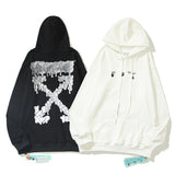 OFF-White Hoodie Cotton Terry Pullover Hoodie Loose Sweater-CY