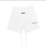 ESSENTIALS Shorts Top Version High Street3m Reflective Drawstring Ess Shorts Men's and Women's Same Casual Pants