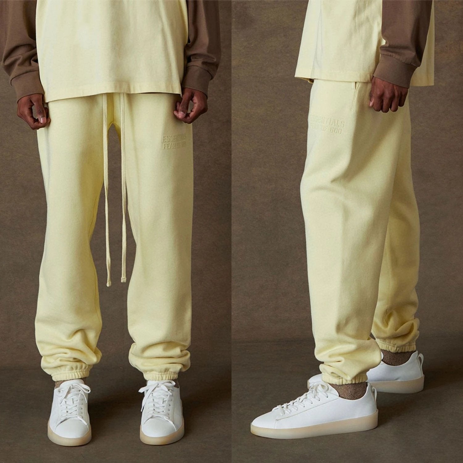 ESSENTIALS Sweatpants Top Version Double Line Lettered Casual Trendy Sweatpants Trousers