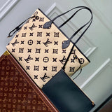 Louis Vuitton LV Women's Bag Top version 2023New Shopping Bag Women's Bag M22838Neverfull Medium Handbag BythePool Series Canvas Mummy Bag