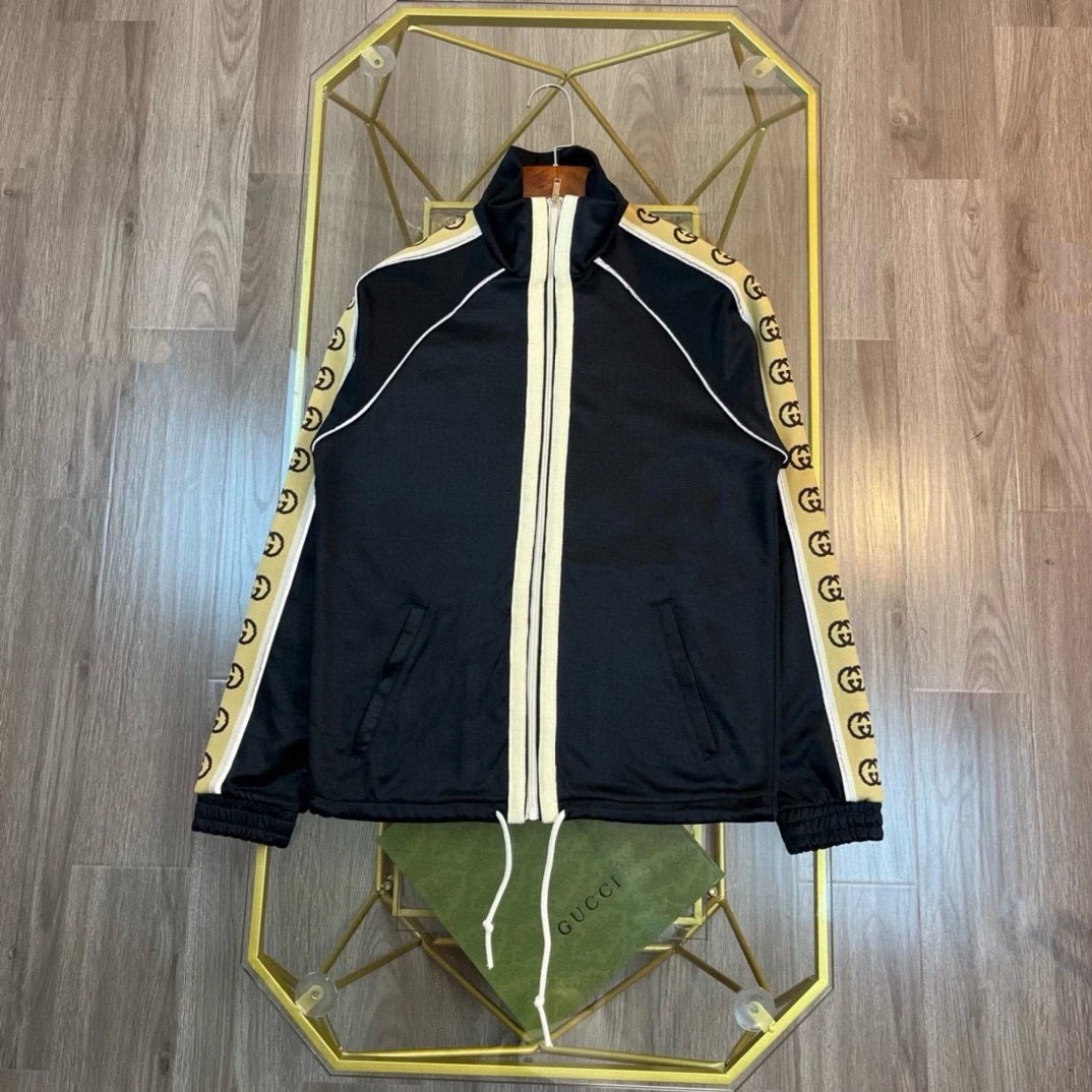 Gucci Jackets Double Side G Reflective Webbing Jacket Coat Unisex