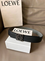 LOEWE Belt Top version Belt Genuine Cattlehide Leather Surface Original Single Original Single Double-Sided First Layer Original Cowhide4.0Men's Leather Belt Man's Belt Men's Belt Business Casual Pants Belt Men's Business Casual Belt Belt Men's High-End B