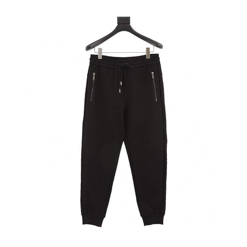 Louis Vuitton LV Sweatpants Chessboard Pocket Zipper Trousers for Men and Women