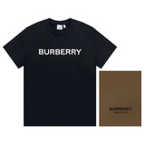 Burberry T-shirt Classic Style Front Logo logo round Neck Short Sleeve25ss New Pure Cotton Unisex Style T T-shirt OS Loose Fit Base Shirt Top Half Sleeve T-Shirt