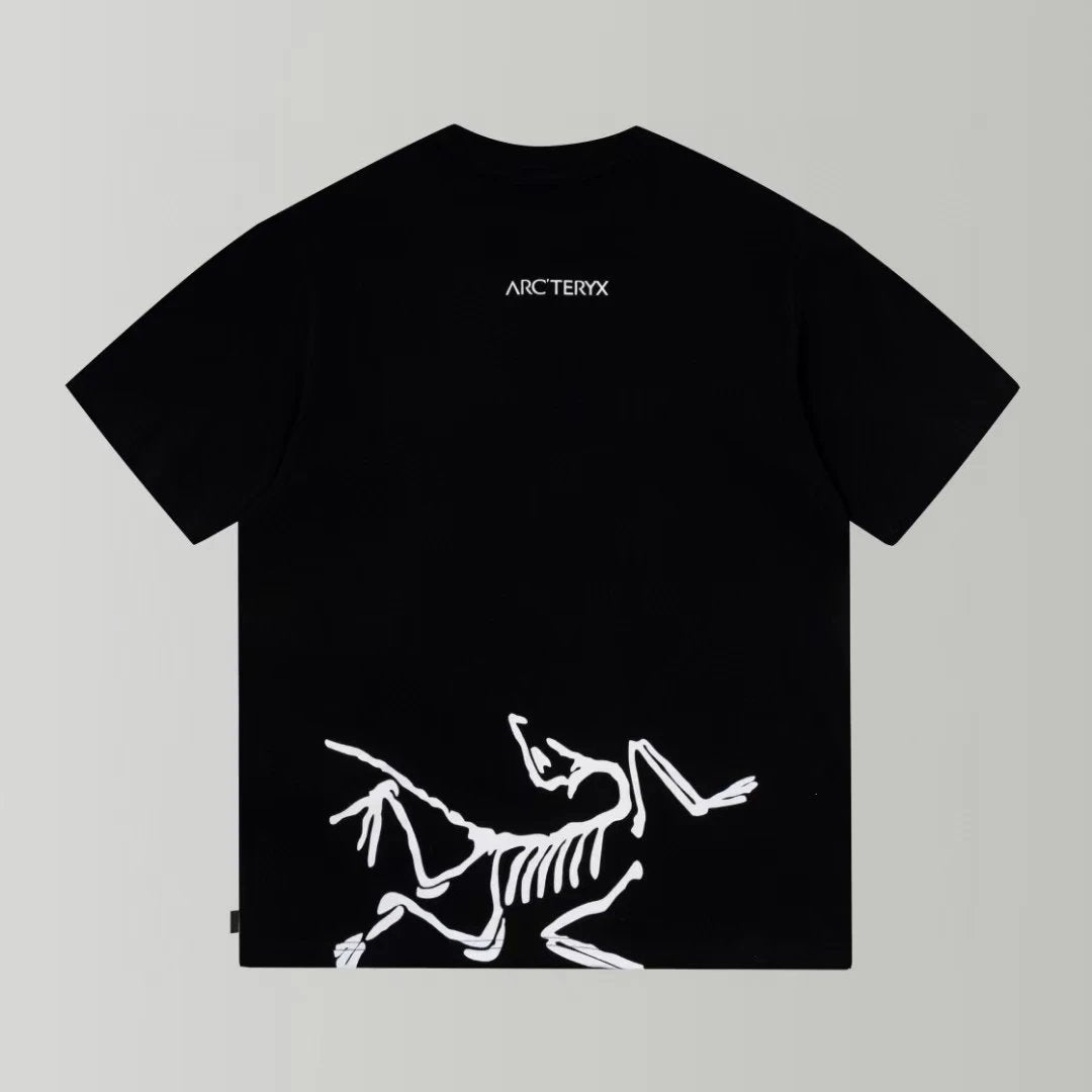 Arc'teryx T-shirt Back Lower Panel Bird Pattern Large Print logo round Neck Short Sleeve25ss New pure cotton T Unisex T-Shirt OS Loose Fit Base Shirt Top Half Sleeve T-Shirt