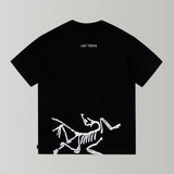 Arc'teryx T-shirt Back Lower Panel Bird Pattern Large Print logo round Neck Short Sleeve25ss New pure cotton T Unisex T-Shirt OS Loose Fit Base Shirt Top Half Sleeve T-Shirt