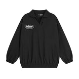 Corteiz Jackets Trendy Brand New Retro Printed Men's and Women's Black Turn-down Collar Jacket Shirt Coat Autumn