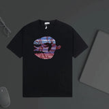 Dior T-shirt Chest Bird Pattern Print logo round Neck Short Sleeve25ss New pure cotton T Unisex T-Shirt OS Loose Fit Base Shirt Top Half Sleeve T-Shirt
