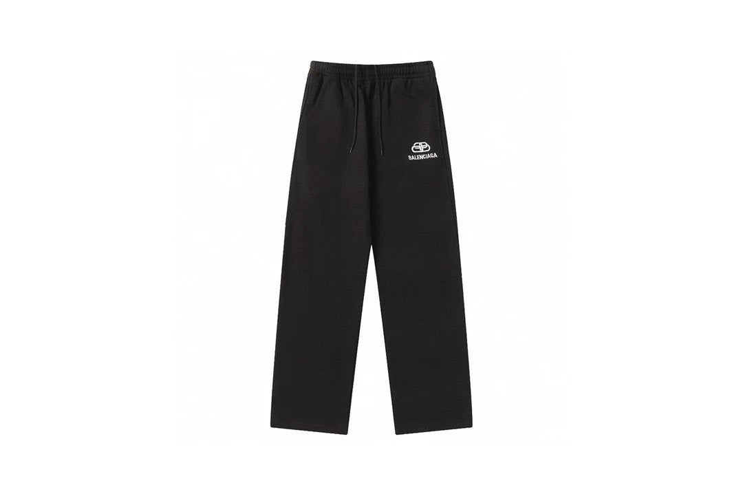 Balenciaga Sweatpants 3D Lock Stitch Embroidery logo Straight Leg Sweatpants Sports Pants Autumn Unisex Long Pants Drawstring Winter Loose Plus Size Casual Pants High Waist Color Block