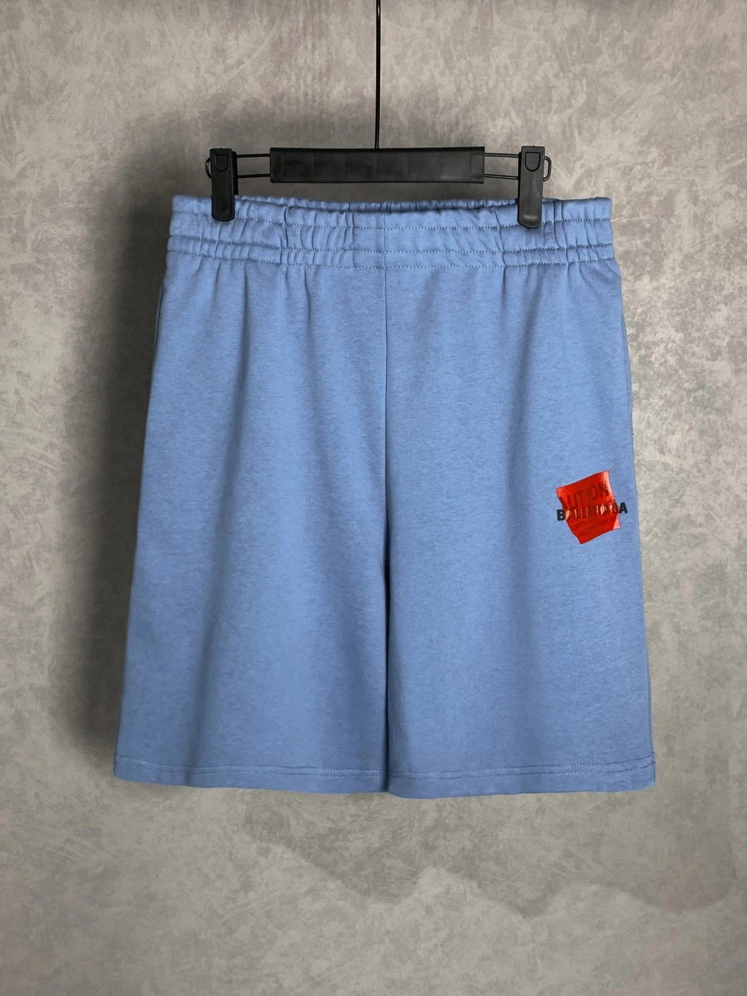 Balenciaga Shorts Front Tape Letter Print logo Five-point Shorts25ss New Drawstring Casual Pants for Men and Women, Summer Style5Two-in-One Casual Sweatpants Pure Cotton Joggers