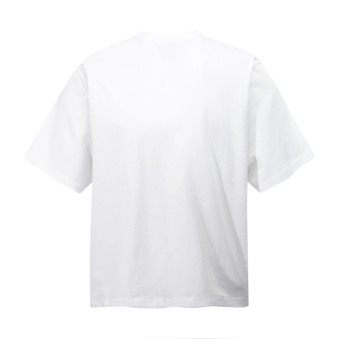 PRADA T-shirt Octopus Print on Chest logo round Neck Short Sleeve25ss New Pure Cotton Unisex Style T T-shirt OS Loose Fit Base Shirt Short Sleeve Top T-Shirt