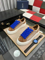 Dior Shoes 2024New Men's Shoes Sports Casual Shoes All-Match Flat Low-Top Women's Shoes Lace-up Couple Sneakers