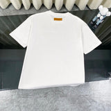 Louis Vuitton LV T-shirt Back with Porcelain Pearl Embossing logo round Neck Short Sleeve25ss New Pure Cotton Unisex Style T T-shirt OS Loose Fit Base Shirt Top Half Sleeve T-Shirt
