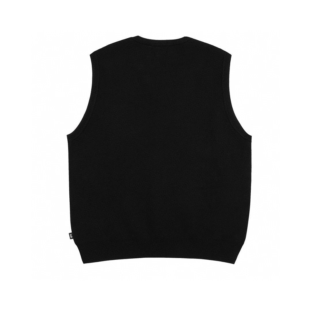 Stussy Sweater Top Version Fashion Limited Series Face Vest Knitted Sweater Bandage Dress Vest for Men and Women