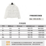 FENDI Down jacket Dark Jacquard down Jacket Same Style for Men and Women