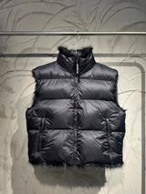 Balenciaga Down Jacket 25FW New SKI Ski Series3BSportsIconSki Letter Embroidery Reversible Fur Cotton Vest Jacket Unisex