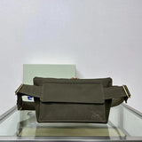 Burberry Women's Bag Top version 【Super Original Leather】The Latest Windbreaker Waist Bag Is Made of Cotton Blended Fabric and Refined from Italian Workshop. Inspired by Iconic Trench Wind Jacket Series New Men's Bag Chest Bag Waist Bag Shoulder Bag