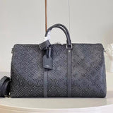 Louis Vuitton LV Travel Bag Top version Surrogate Shopping Version Original Leather2023New50cm Travel Bag Luggage Bag Business Trip Special Bag Handbag Shoulder Messenger Bag M46334M1uKeepall50Travel Bag Travel Bag