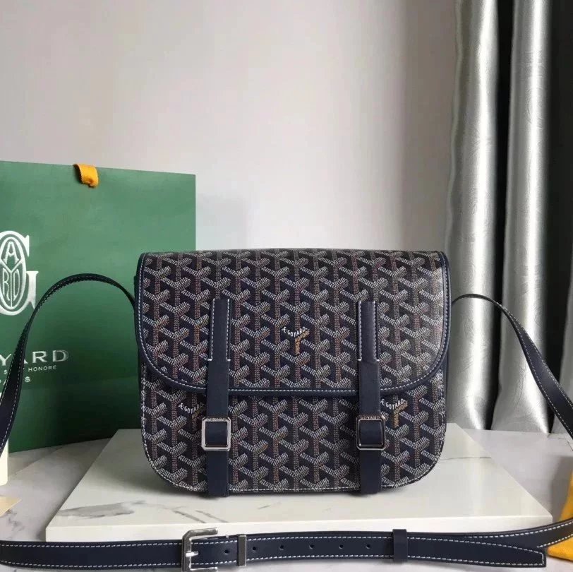 Goyard Bag Top version 【Highest Quality】Ge Jia Quan New Beédère Double Buckle Messenger Bag Men's Messenger Bag Messenger Bag Men's Bag Flap Bag Women's Cross-Body Bag Casual Backpack