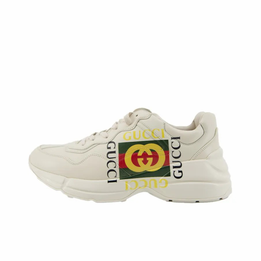 Gucci Shoes Classic Casual Low Top Dad Shoes Ivory White Strawberry Redmi White Printing Lip Printings XINGX Printing Tiger Year Series Banana Cat Sequin Printing White Distressed Retro Casual Shoes Sneaker Same Style for Men and Women