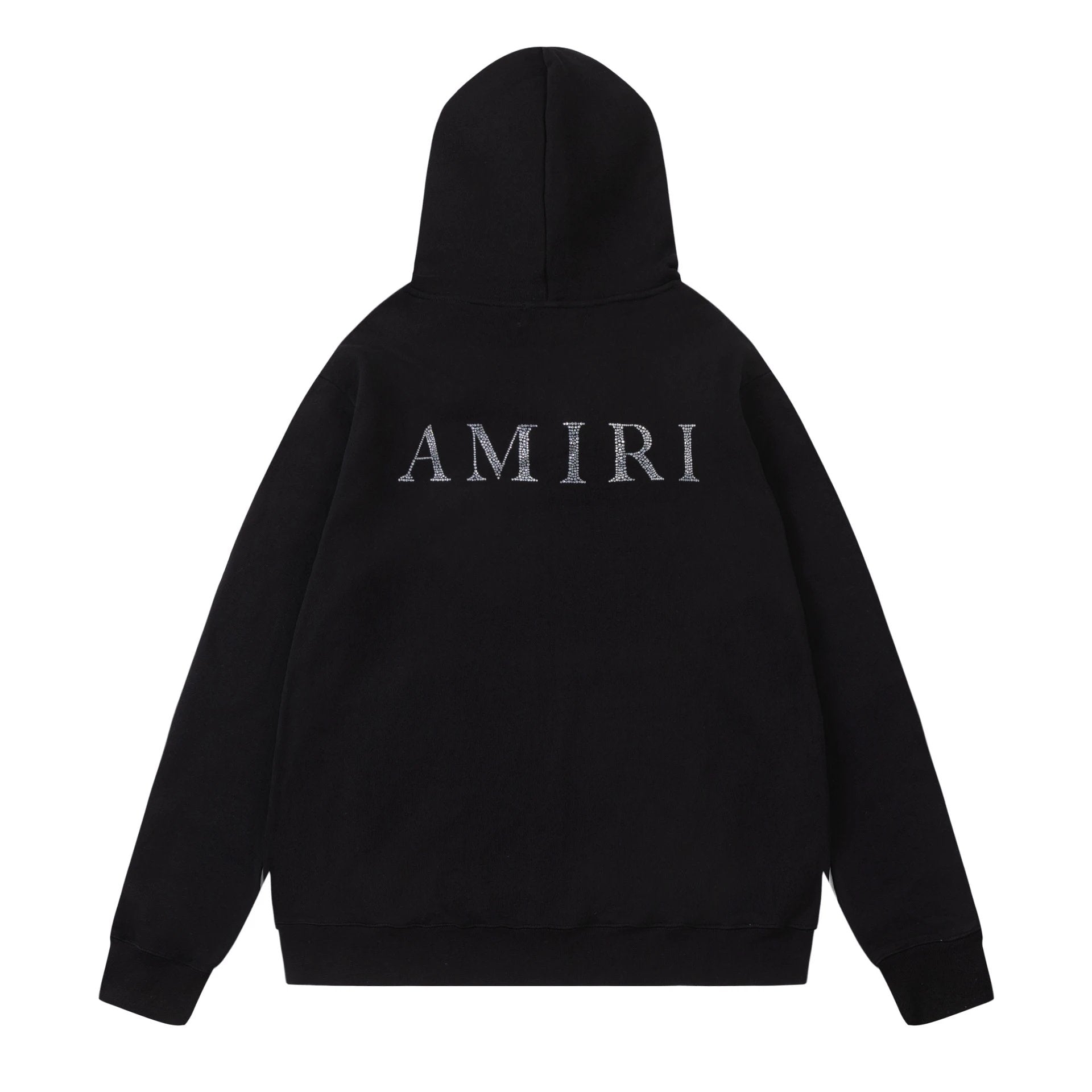 Amiri Hoodie 2023Autumn and Winter New Front and Rear Hot Drilling logo Letter Hooded Sweater for Men and Women