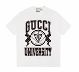 Gucci T-shirt Chest Letter Pattern Print logo round Neck Short Sleeve25ss New Pure Cotton Unisex Style T T-shirt OS Loose Fit Base Shirt Top Half Sleeve T-Shirt