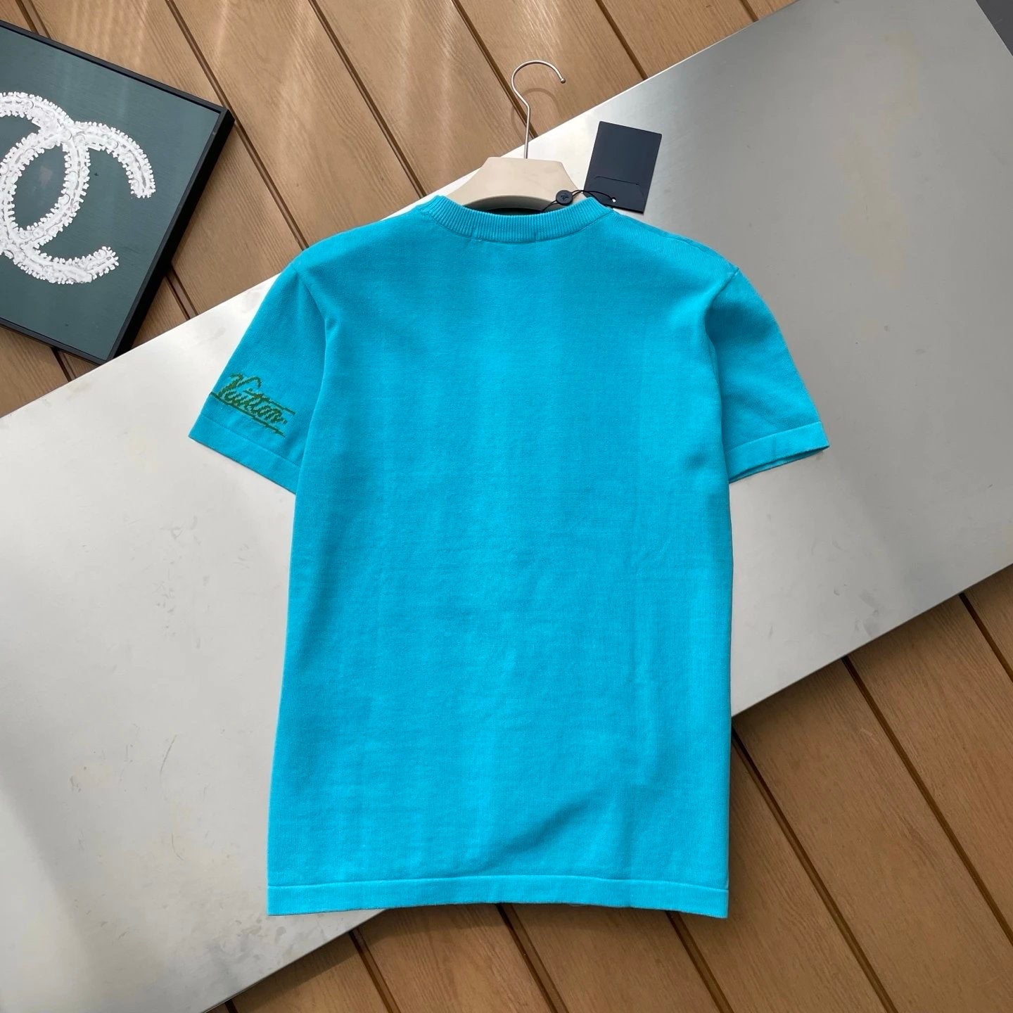 Louis Vuitton LV T-shirt Chest Pattern Print logo round Neck Short Sleeve25ss New Pure Cotton Unisex Style T Casual T-Shirt Base Layer Shirt OS Loose Fit Half Sleeve Top Plus Size