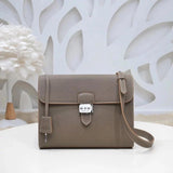 Hermes men's bag Top version Genuine Goods Grade New Classic Men's Fashion Crossbody Bag Men's Casual Shoulder Bag Men's Bag First Layer Cowhide Handbag Khaki Full Leather Black Canvas Handmade Big Bag