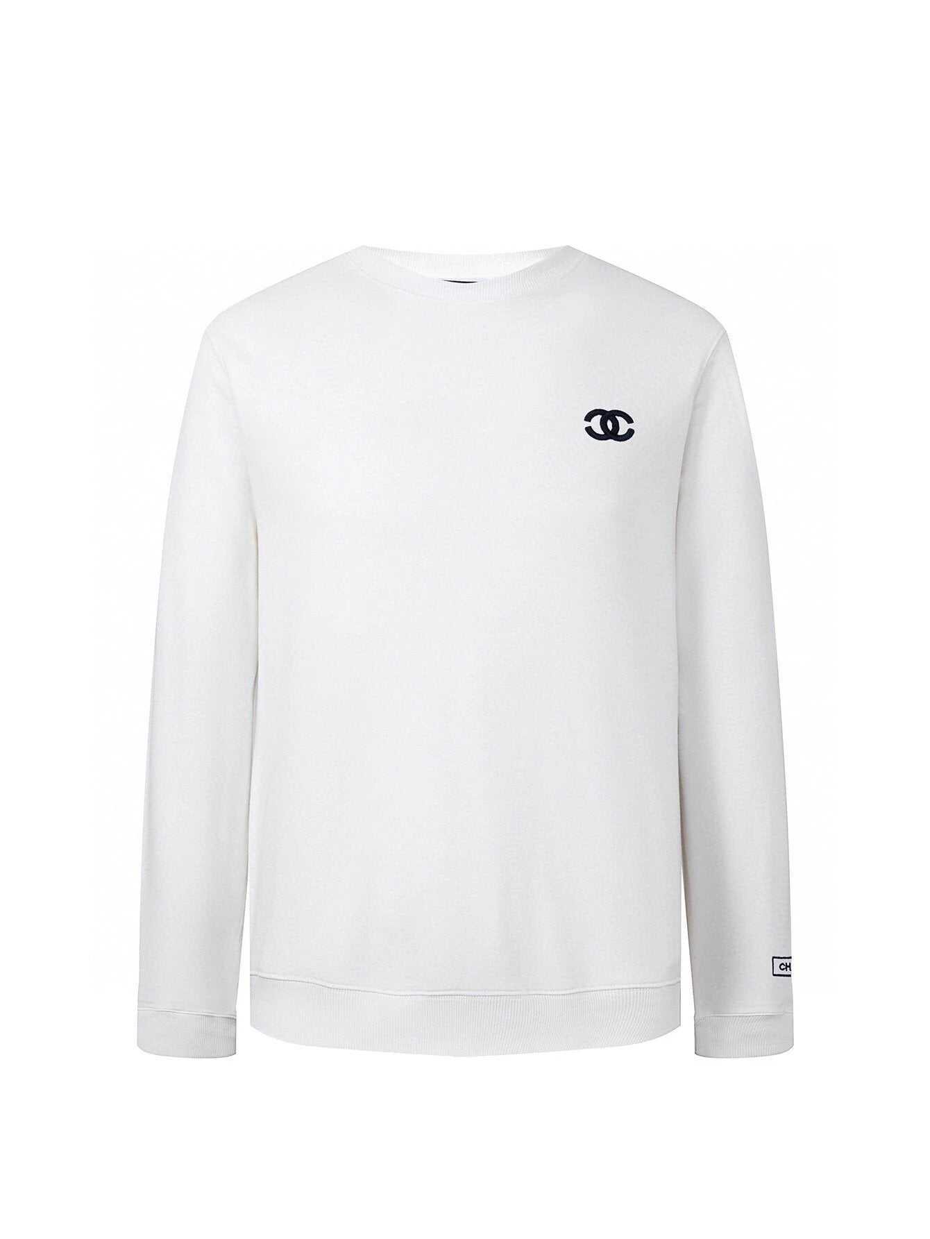 Chanel Hoodie (High-Definition Version)Classic Official Net Double C Concave-Convex High Density Embroidered Crew Neck Sweater for Men and Women Same Custom Dyed Original450g Bolin Fabric Thread Same Cylinder Fixed Dyeing Zero Color Difference Full Set of