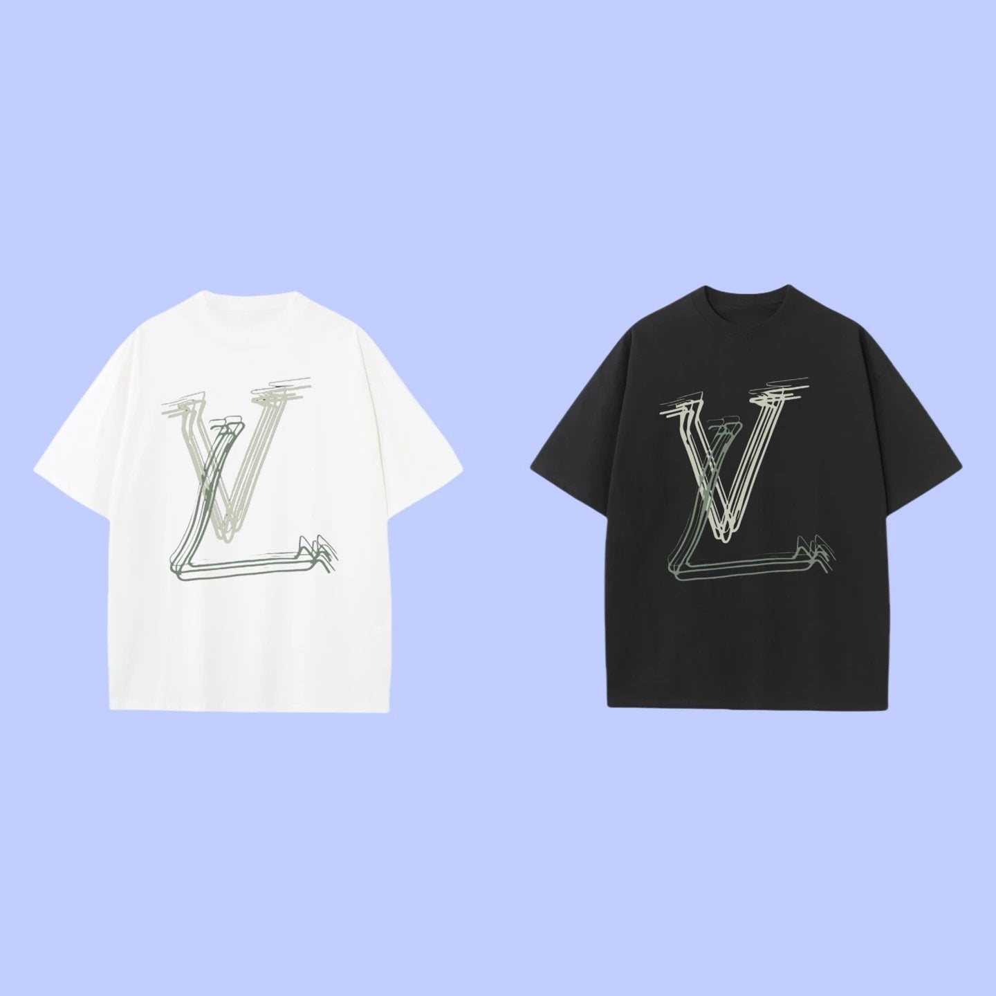 Louis Vuitton LV T-shirt Chest Line Brand Print logo round Neck Short Sleeve25ss New Pure Cotton Unisex Style T T-shirt OS Loose Fit Base Shirt Top Half Sleeve T-Shirt